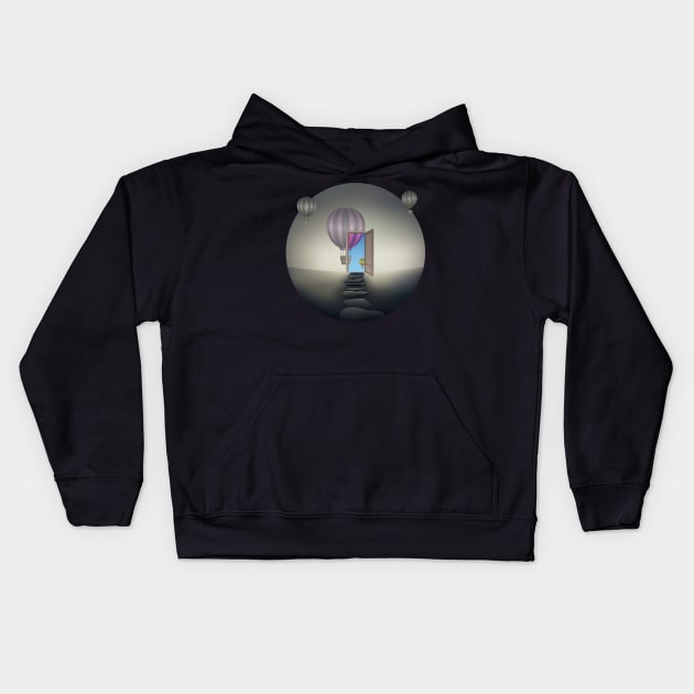 Another Reality Pathway Kids Hoodie by psychoshadow